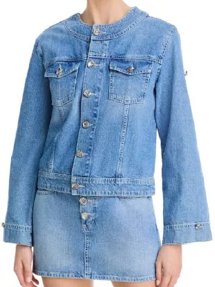 The View 2026 Joy Behar Denim Collarless Jacket