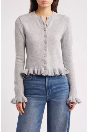 Fleur Ruffle Cardigan