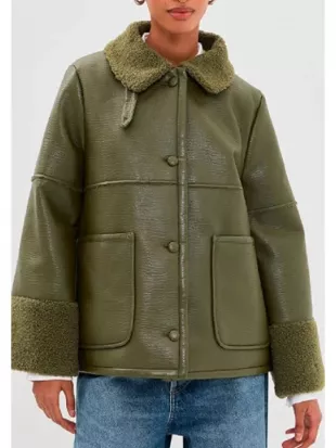 Not Suitable for Work Abby Green Leather Jacket