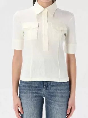 Little Brother Michelle Monaghan White Polo Top