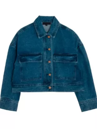 Patience S02 Ella Maisy Purvis Blue Denim Jacket