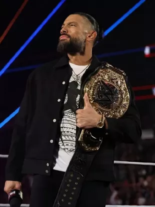 Monday Night RAW 2026 Roman Reigns Black Jacket
