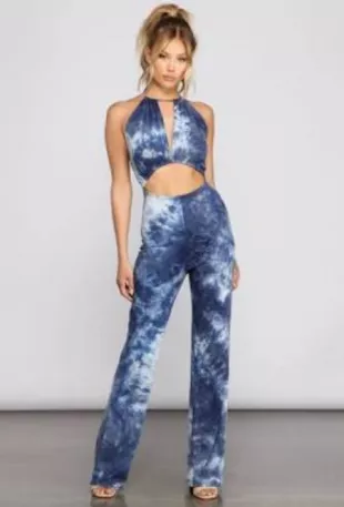 Retro Babe Tie-Dye Jumpsuit
