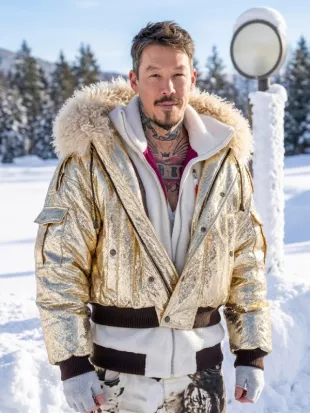 My Lottery Dream Home S19 David Bromstad Puffer Bomber Jacket