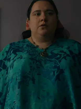 From S4 Katerina Bakolias Teal Floral Print Blouse