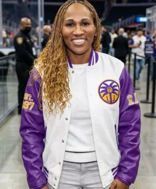Temeka Johnson New York Liberty v Los Angeles Sparks Jacket - Oskar Jacket