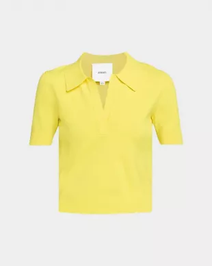 Emma Short-Sleeve Polo Top