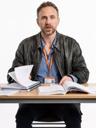 Trying S5 Jason Ross Leather Jacket
