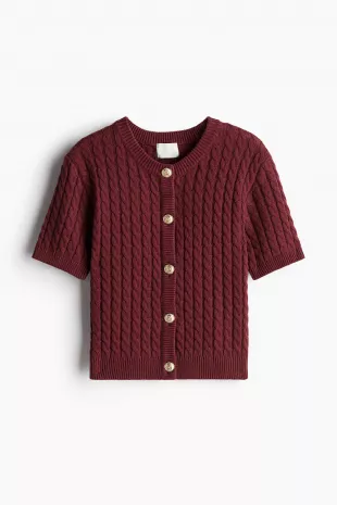 Cable-Knit Cardigan