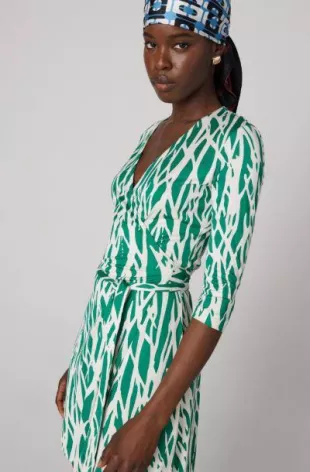 Julian Silk Jersey Wrap Dress