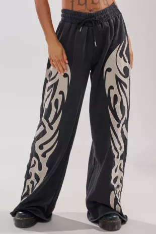 On Fire Wide Leg Jogger