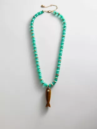 Sun Drift Semi-Precious Pendant Necklace