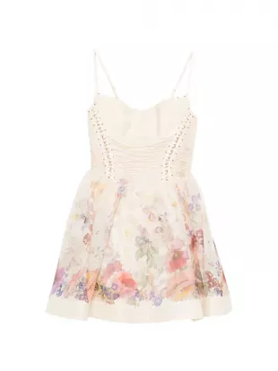Floral Corset Mini Dress