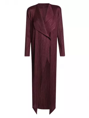 Plisse Drape Duster Jacket