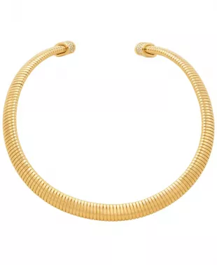 Ribbon Flex Collar Necklace