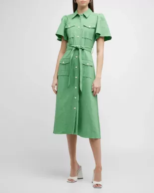 Judy Belted Cargo Shirtdress