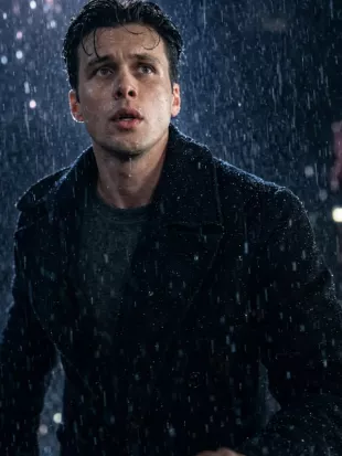 Voicemails for Isabelle 2026 Nick Robinson Black Wool Coat