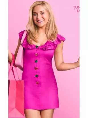 Elle S01 Lexi Minetree Pink Mini Dress