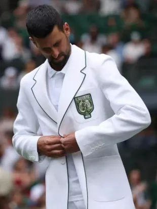 Novak Djokovic 2026 Wimbledon White Blazer