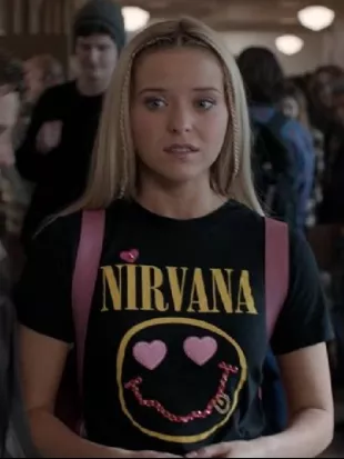 Elle S01 Lexi Minetree Black Graphic Tee