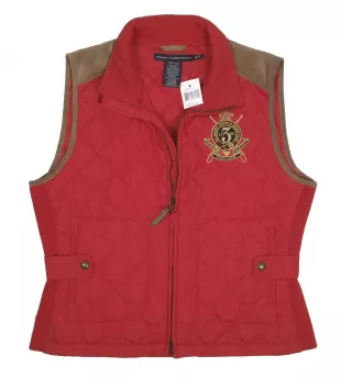 Sport Quilted Vest Red