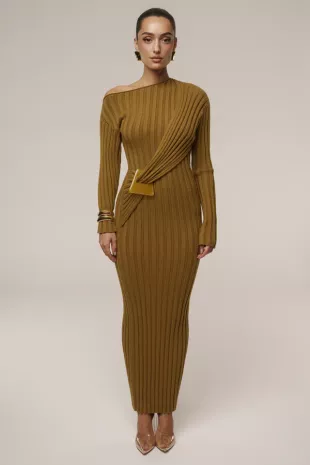 Olive Auttomn Maxi Dress