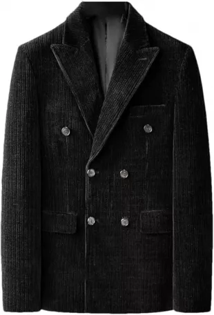 Men Casual Business Corduroy Suit Blazer
