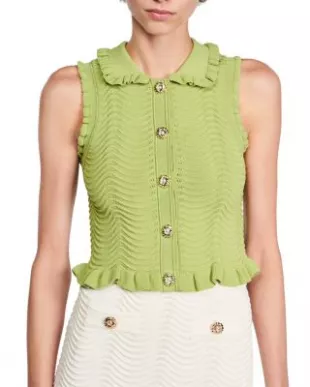 Lina Sleeveless Textured Knit Top