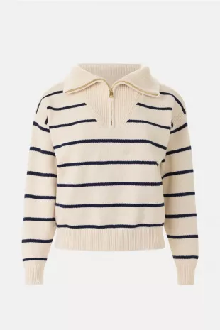 Striped Quarter Zip Add to Hearts