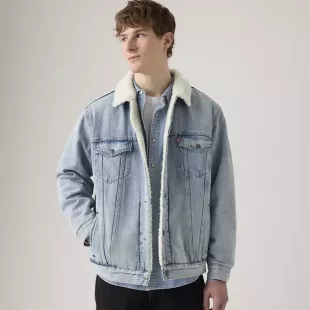 Relaxed Fit Sherpa Trucker Jacket