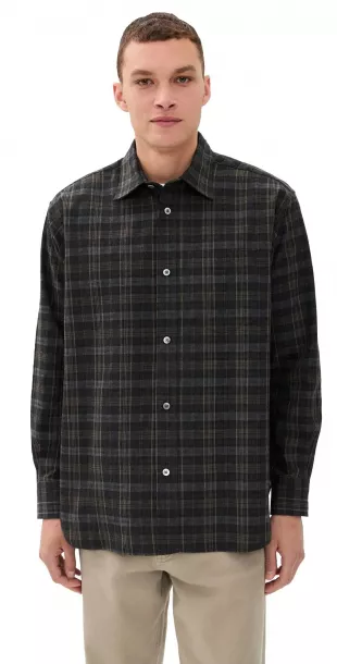 Ole Oversized Wool Check Shirt