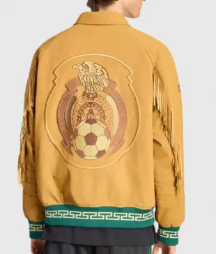 FIFA World Cup 2026 Mexico Brown Fringe Jacket