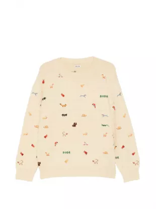 Animal-embroidery Sweater