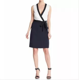 Gracie Colorblock Wrap Dress