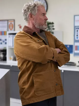 Scrubs John C McGinley Brown Jacket