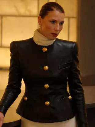 The Beauty 2026 Ari Graynor Black Leather Jacket