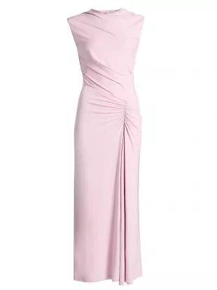 Acacia Draped Jersey Midi Dress