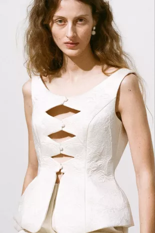 Deanna Peplum Vest
