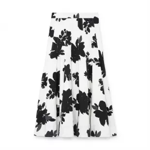 Boyle Brushed Floral Skirt