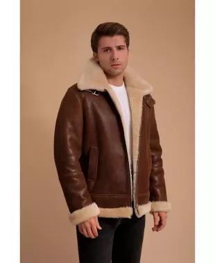 Men's Leather Sheepskin Jacket
