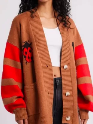 Survival of the Thickest S03 Mavis Beaumont Ladybug Cardigan