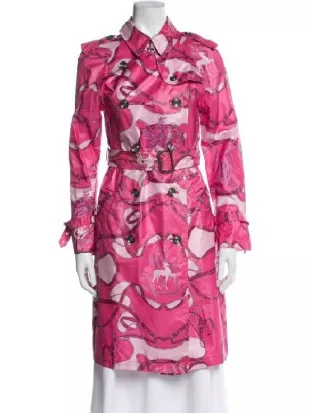 Elle 2026 Lexi Minetree Pink Graphic Coat
