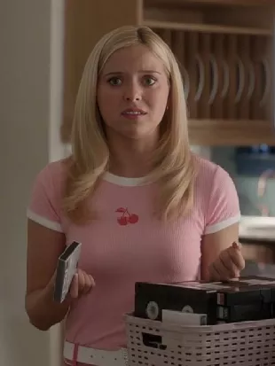 Elle Lexi Minetree Pink Cherry Tee
