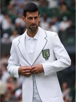 Novak Djokovic Wimbledon White Blazer