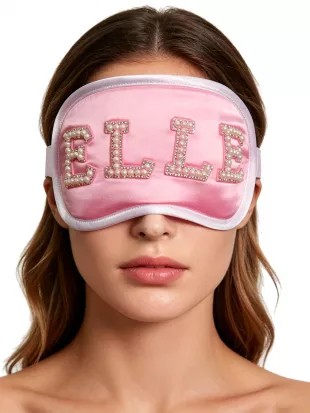 Legally Blonde Elle Pearl Rhinestone Sleep Pink Eye Mask Party Suit