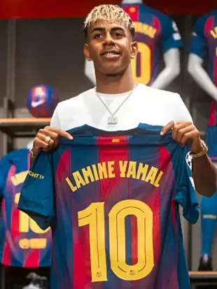 Lamine Yamal 2026 Barcelona Number 10 Jersey