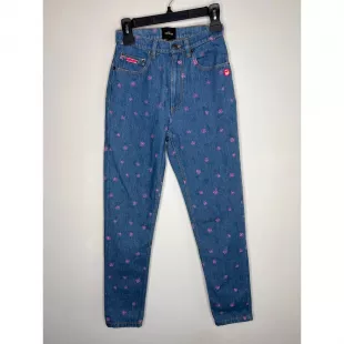 The Five Pocket Jean Floral Straight Leg