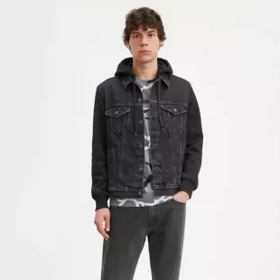 Hybrid Hooded Trucker Jacket