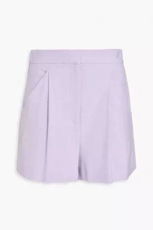 Elbe Pleated Crepe Shorts