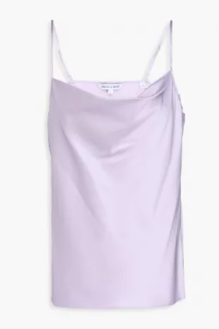Sola Draped Silk-blend Satin Camisole